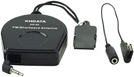 XHDATA AN-80 Shortwave Reel Antenna FM SW External Antenna Whip Antenna to Improve Signal Reception Suitable for FM SW Radio