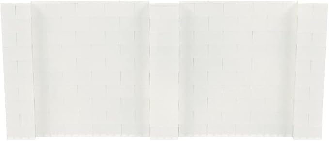 EverBlock 11' x 5' Wall Kit | Modular Building Blocks | Wall System for Building, Display & Structures | Room Divider & Partition | Easy to Connect & Reuse | Indoor & Outdoor Use | Translucent