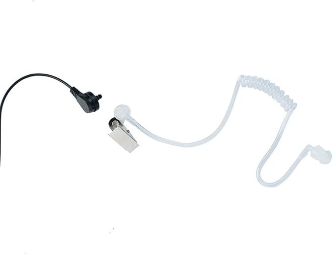 VX-261 Covert Acoustic Tube Earpiece Headset Compatible with Motorola Vertex Standard Radio EVX-261 VX-231 EVX-531 EVX-534 VX-180 VX-298 VX-350 VX-351 Radio Walkie Talkie with PTT Mic,6Packs