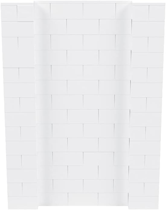 EverBlock 5’ x 7’ Wall Kit | Modular Building Blocks | Wall System for Building, Display & Structures | Room Divider & Partition | Easy to Connect & Reuse | Indoor & Outdoor Use | White