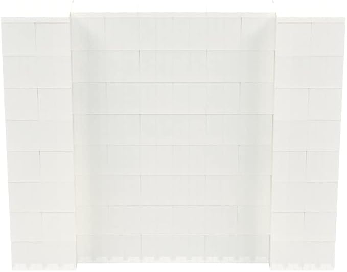 EverBlock 5' x 4' Wall Kit | Modular Building Blocks | Wall System for Building, Display & Structures | Room Divider & Partition | Easy to Connect & Reuse | Indoor & Outdoor Use | Translucent