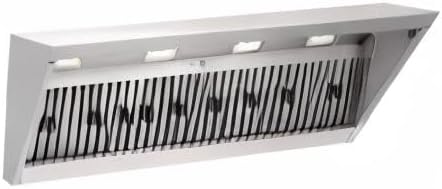 Akicon Range Hood Insert 54 Inch, 1200 CFM Built-in Kitchen Hood with 4 Speeds, Ultra-Quiet Stainless Steel Ducted Vent Hood Insert with Dimmable LED Lights and Dishwasher Safe Filters