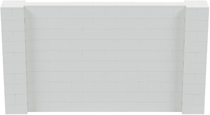 EverBlock 9' x 5' Wall Kit | Modular Building Blocks | Wall System for Building, Display & Structures | Room Divider & Partition | Easy to Connect & Reuse | Indoor & Outdoor Use | Light Gray