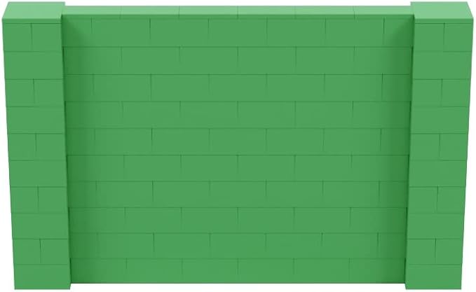 EverBlock 8' x 5' Wall Kit | Modular Building Blocks | Wall System for Building, Display & Structures | Room Divider & Partition | Easy to Connect & Reuse | Indoor & Outdoor Use | Green