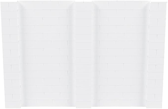 EverBlock 10’ x 7’ Wall Kit | Modular Building Blocks | Wall System for Building, Display & Structures | Room Divider & Partition | Easy to Connect & Reuse | Indoor & Outdoor Use | White