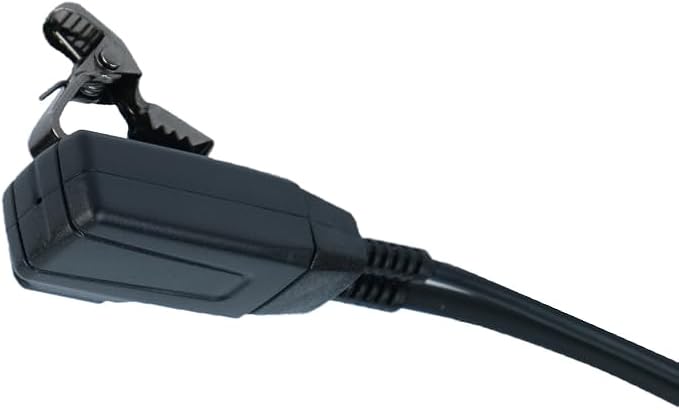 Covert Acoustic Tube Earpiece Headset Compatible with Motorola CLS1410 CLS1110 BPR40 CP200 CP200D CP185 CP100 RDM2070D - Walkie Talkie Radio with PTT Mic (1 Pack)
