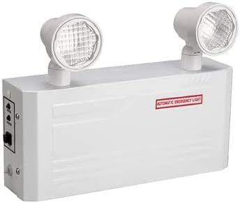 TANLUX Steel Housing Emergency Lights with Remote Capabilities, Battery Pack, Commercial Battery Unit Emergency Lights with 2 by 2 watts Head, Up to 4 Hours Emergency Duration Time