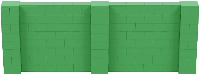 EverBlock 11' x 4' Wall Kit | Modular Building Blocks | Wall System for Building, Display & Structures | Room Divider & Partition | Easy to Connect & Reuse | Indoor & Outdoor Use | Green