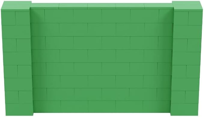 EverBlock 7' x 4' Wall Kit | Modular Building Blocks | Wall System for Building, Display & Structures | Room Divider & Partition | Easy to Connect & Reuse | Indoor & Outdoor Use | Green