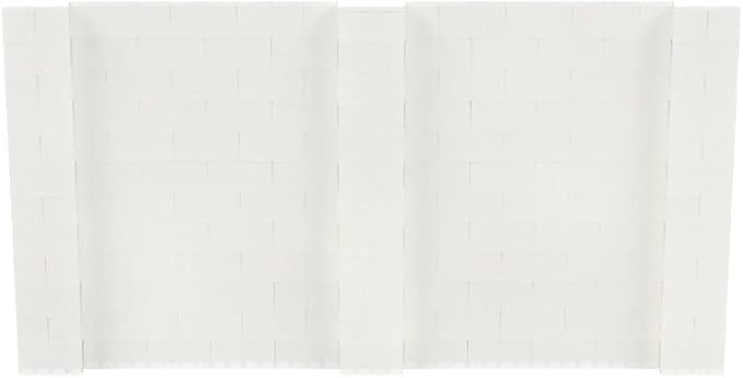 EverBlock 11' x 6' Wall Kit | Modular Building Blocks | Wall System for Building, Display & Structures | Room Divider & Partition | Easy to Connect & Reuse | Indoor & Outdoor Use | Translucent
