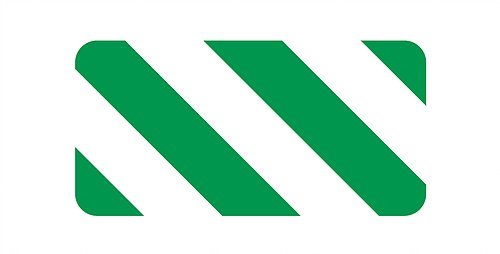 5S Location Marking Dash, 2x4” Dash Shaped Adhesive Floor Markers by Graphical Warehouse (50 Pack) Green/White