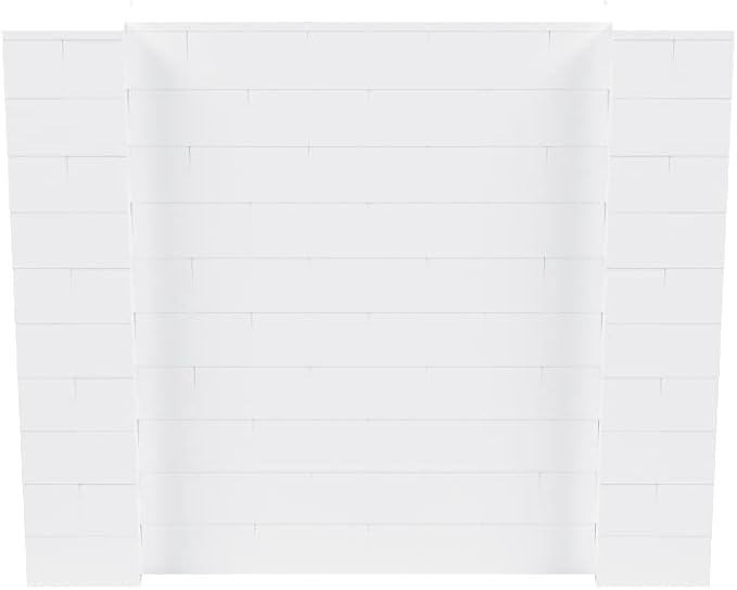 EverBlock 6' x 5' Wall Kit | Modular Building Blocks | Wall System for Building, Display & Structures | Room Divider & Partition | Easy to Connect & Reuse | Indoor & Outdoor Use | White