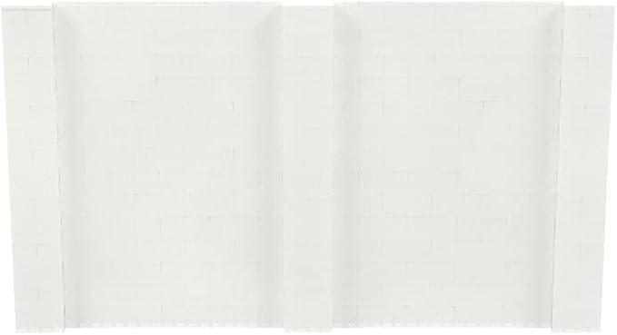 EverBlock 12’ x 7’ Wall Kit | Modular Building Blocks | Wall System for Building, Display & Structures | Room Divider & Partition | Easy to Connect & Reuse | Indoor & Outdoor Use | Translucent