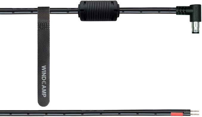 WINDCAMP DC Power Cable Compatible with YAESU FTX-1F with Ferrite Core, 3.28FT Length, AWG18 (FTX-1-DC)