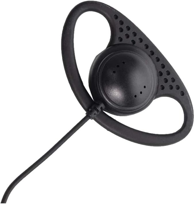 Walkie Talkie Headset for Midland, Earpiece with PTT Mic for Midland GXT1000VP4 LXT500VP3 GXT1050VP4 GXT1000XB Two Way Radio 2 pin D Shape