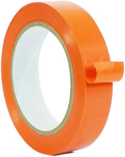 WOD VTCP366 Orange Pinstriping Dance Floor Vinyl Tape, 1 inch x 36 yds. Marking Tape for School Gym, Warehouse, Parking Spaces and More