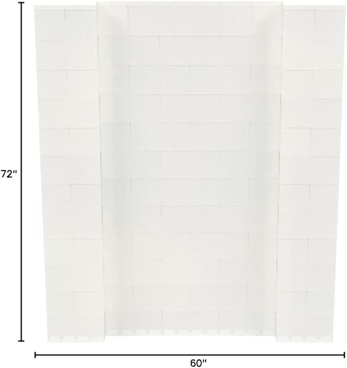 EverBlock 5' x 6' Wall Kit | Modular Building Blocks | Wall System for Building, Display & Structures | Room Divider & Partition | Easy to Connect & Reuse | Indoor & Outdoor Use | Translucent
