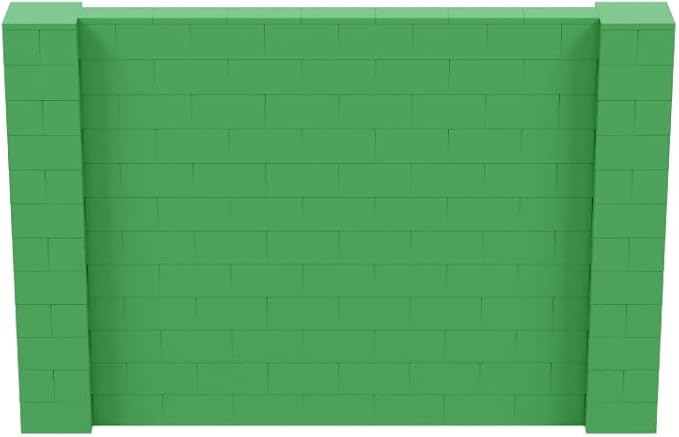 EverBlock 9' x 6' Wall Kit | Modular Building Blocks | Wall System for Building, Display & Structures | Room Divider & Partition | Easy to Connect & Reuse | Indoor & Outdoor Use | Green
