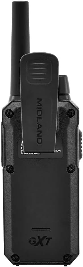 Midland GXT67 PRO 5W GMRS Radio - Two-Way Midland Walkie Talkie - Repeater Capable, IP67 Waterproof, Active Noise Canceling, Hands-Free Operation, 99 Channels, 16-Hour Battery - 6 Pack