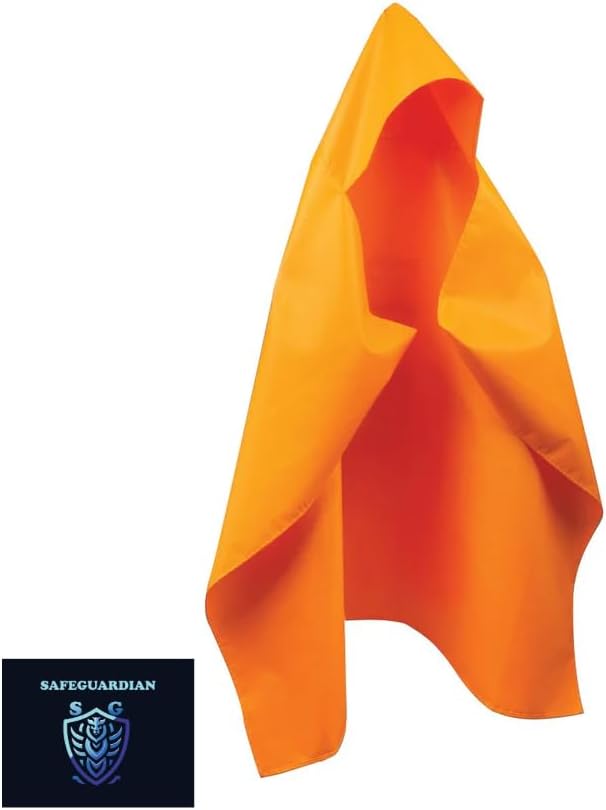 Fireproof Blanket Fire Cloak | Hooded Fire Blanket | Emergency Fire Blankets For Full Body | Emergency Fire Escape Hooded Cape with Reflective Strips | Heat Resistant Up to 1100°F | 65*61