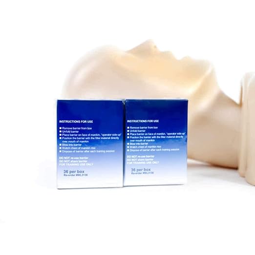WNL Products WL3136-2PACK CPR Practi-Shield Manikin Training Protector - 72 Shields