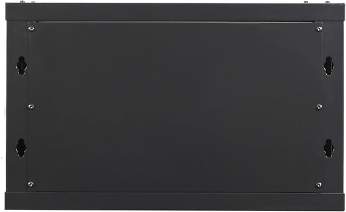 6U Professional Wall Mount Network Server Cabinet Enclosure 19-Inch Server Network Rack Mid-Depth Black