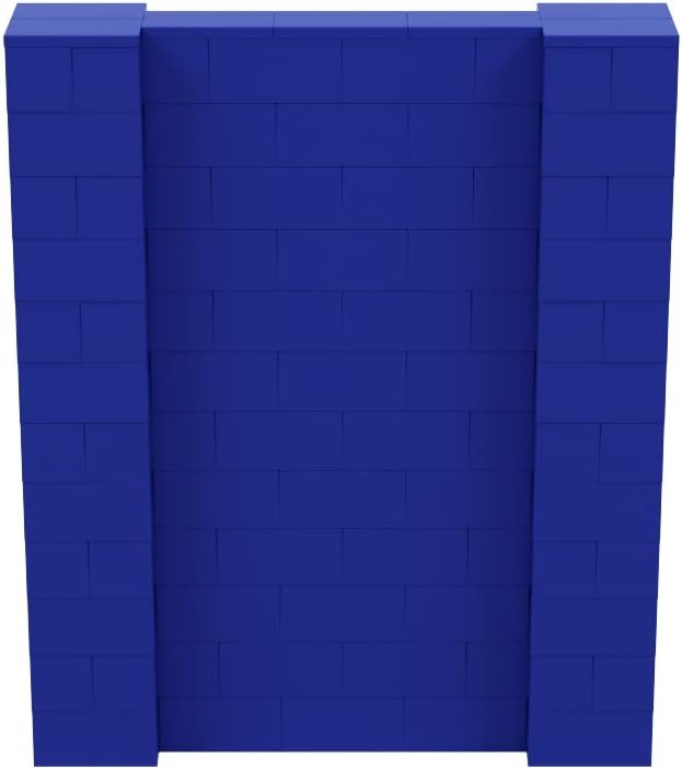 EverBlock 5' x 6' Wall Kit | Modular Building Blocks | Wall System for Building, Display & Structures | Room Divider & Partition | Easy to Connect & Reuse | Indoor & Outdoor Use | Blue