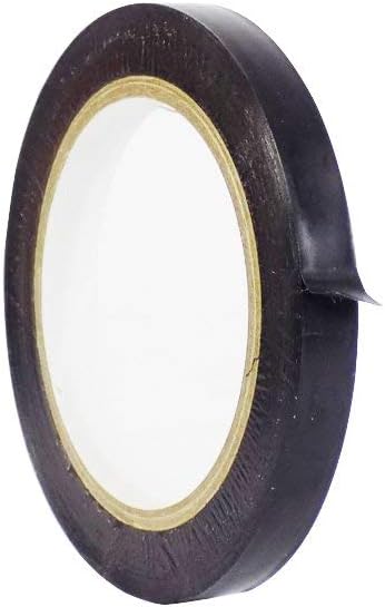 WOD VTCP366 Black Pinstriping Dance Floor Vinyl Tape, 3/4 inch x 36 yds. Marking Tape for School Gym, Warehouse, Parking Spaces and More