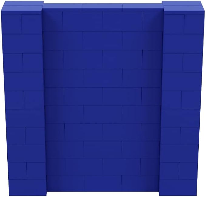 EverBlock 5' x 5' Wall Kit | Modular Building Blocks | Wall System for Building, Display & Structures | Room Divider & Partition | Easy to Connect & Reuse | Indoor & Outdoor Use | Blue