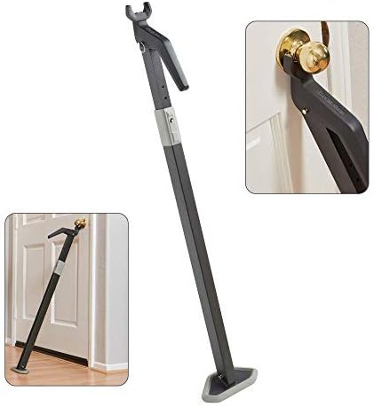 Super Heavy Duty Door Stoppers Bar Fully Adjustable Door Stopper Device for Home Security for Residential & Commercial Use to Protect Against Forced Entry. Door Security Bar, Door Jammer
