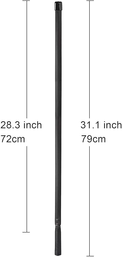 Bingfu Dual Band VHF UHF 136-520MHz 31 inch Foldable CS Tactical SMA Female Ham Radio Antenna for Wouxun Baofeng BF-F8HP UV-5R UV-82 BF-888S GT-3 Handheld Ham Two Way Radio Walkie Talkie