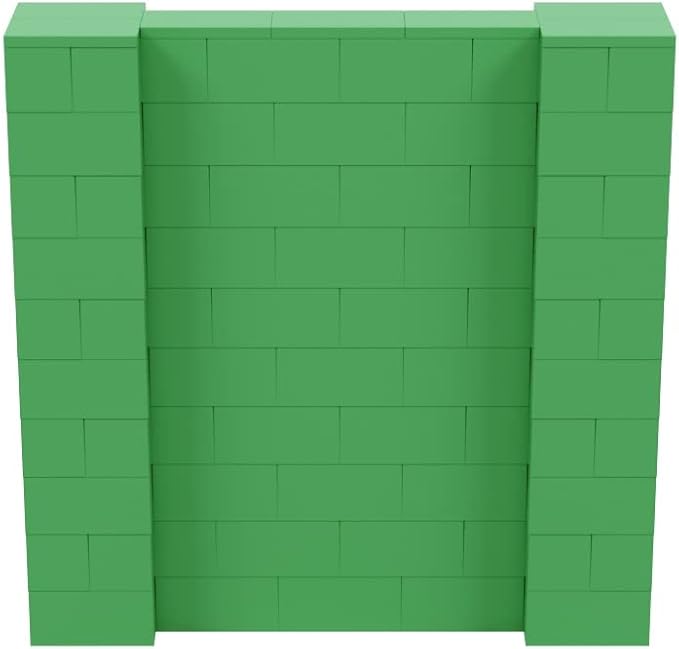 EverBlock 5' x 5' Wall Kit | Modular Building Blocks | Wall System for Building, Display & Structures | Room Divider & Partition | Easy to Connect & Reuse | Indoor & Outdoor Use | Green