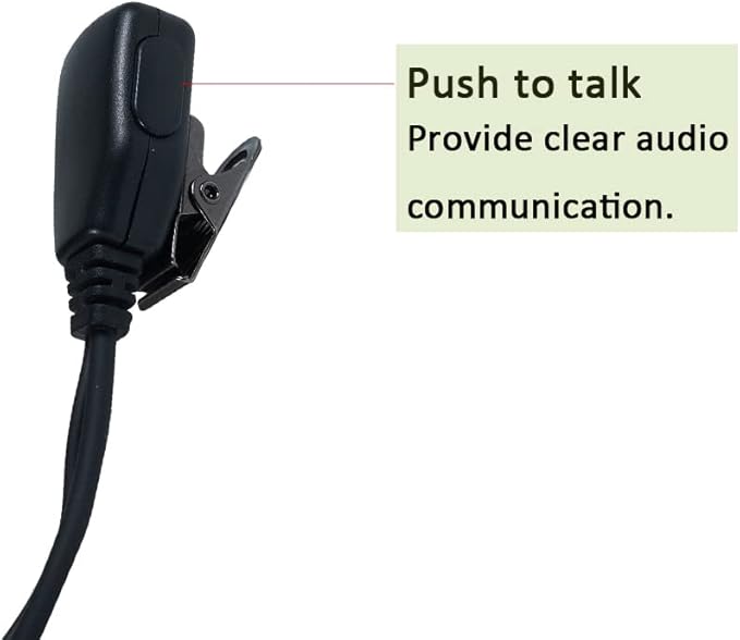 1 Pin Walkie Talkie Earpiece with PTT Mic for Motorola Talkabout MR350R MH230R T260 T600 T200TP T260TP T460 MT350R Two Way Radio 10 Pack