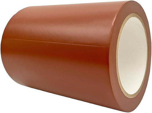 MAT Vinyl Marking Tape Brown - 6 inch x 36 yds. for Safety Floor Marking (School Gym, Restaurants, Warehouse), Dance Floor Splicing, Pinstriping Cars & Boats