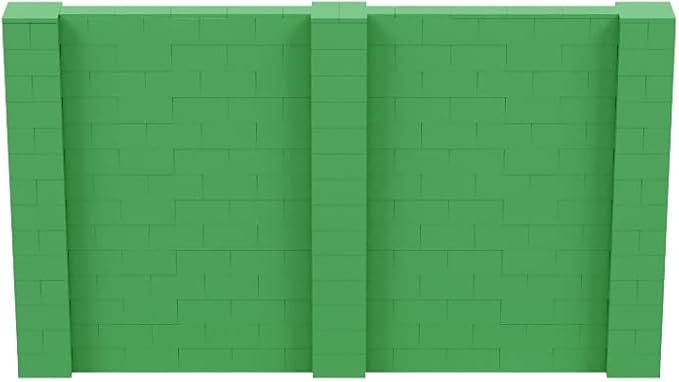 EverBlock 12’ x 7’ Wall Kit | Modular Building Blocks | Wall System for Building, Display & Structures | Room Divider & Partition | Easy to Connect & Reuse | Indoor & Outdoor Use | Green