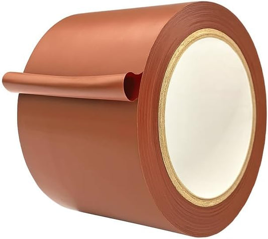 MAT Vinyl Marking Tape Brown - 4 inch x 36 yds. for Safety Floor Marking (School Gym, Restaurants, Warehouse), Dance Floor Splicing, Pinstriping Cars & Boats
