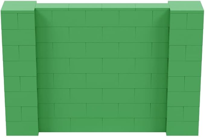 EverBlock 6' x 4' Wall Kit | Modular Building Blocks | Wall System for Building, Display & Structures | Room Divider & Partition | Easy to Connect & Reuse | Indoor & Outdoor Use | Green