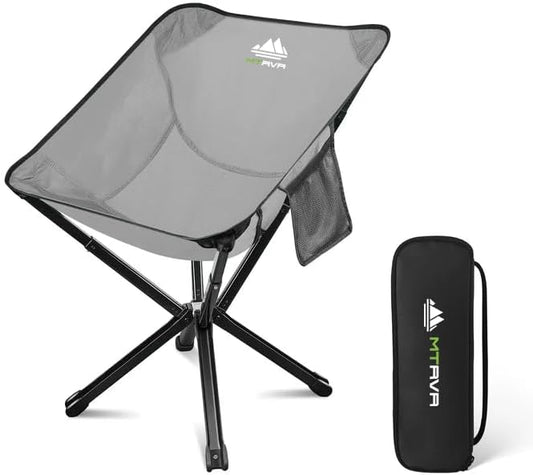 Ultra-Lightweight Backpacking Chair — Compact Folding Design, Quick-Deploy Telescopic Frame, Stable Aluminum Construction, Portable Camp Chair for Hiking, Travel & Backpacking