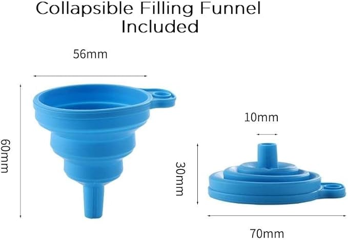 BellFlask - 15 oz. Plastic Flask, Patented, Flexible, Metal-Free, Reusuable, BPA-Free with Carabiner Clip and Filling Funnel