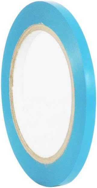 WOD VTCP366 Sky Blue Pinstriping Dance Floor Vinyl Tape, 1/4 inch x 36 yds. Marking Tape for School Gym, Warehouse, Parking Spaces and More