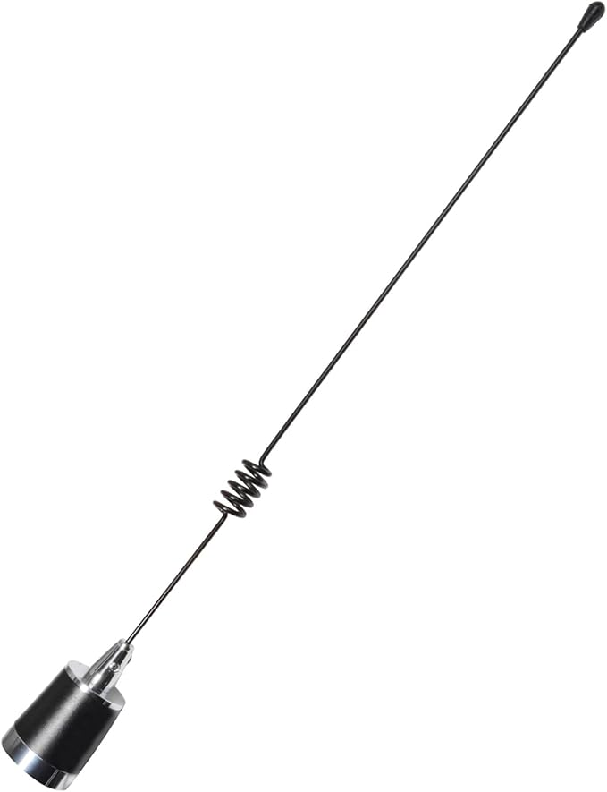 TWAYRDIO 17.7" GMRS Radio Antenna with NMO Connector, 462-467MHz GMRS Antenna for Motorola Midland Retevis Baofeng Mobile Transceiver, Requires NMO Mount