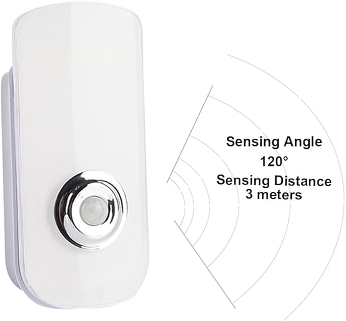 2 Pack LED Night Flashlight Motion Sensor Cut 3-in-1, Rechargeable Emergency Light, Auto Sensing Energy Saving Wall Mount Plug-in Light Portable LED Torch - Small Size Warm White