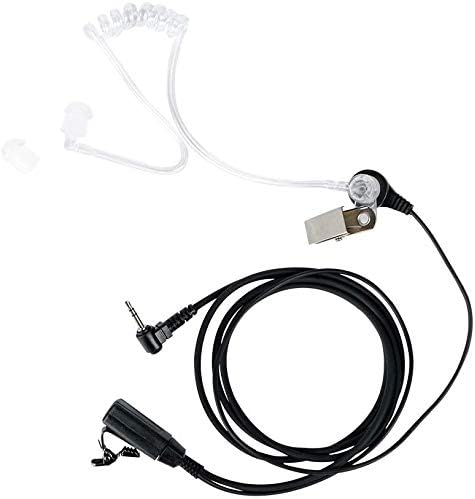1 Pin 2.5mm Walkie Talkie Earpiece Headset with Mic PTT Compatible with Motorola Talkabout T200 MH230R MR350R T260 T460 T600 Two Way Radio Accessories 10 Pack