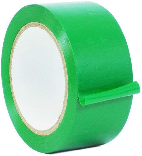 WOD VTCP366 Kelly Green Pinstriping Dance Floor Vinyl Tape, 3 inch x 36 yds. Marking Tape for School Gym, Warehouse, Parking Spaces and More