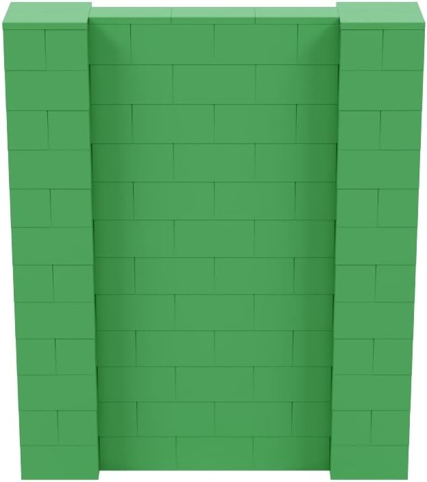 EverBlock 5' x 6' Wall Kit | Modular Building Blocks | Wall System for Building, Display & Structures | Room Divider & Partition | Easy to Connect & Reuse | Indoor & Outdoor Use | Green