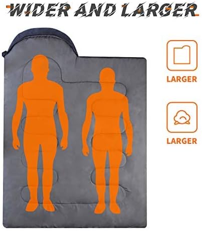 Sleeping Bags for Adults Cold Weather - 20 Degree Big&Tall Size Backpacking Lightweight Waterproof for Girls Boys Mens Teen Women for Camping Hiking Outdoor Travel Hunting with Compression Bags