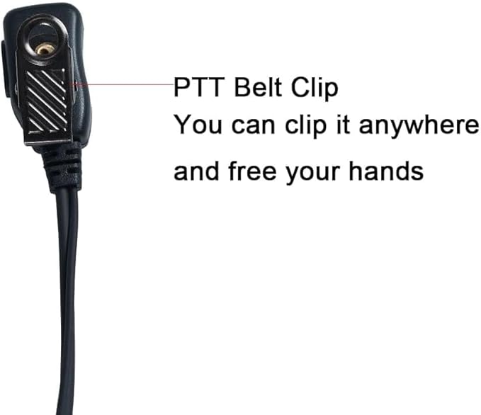 Walkie Talkie Headset with Mic PTT Covert Acoustic Tube Earpiece Compatible for Motorola Talkabout MH230R MR350R T600 T200 T200TP T260 T260TP T460 MT350R 2 Way Radio 10Pack