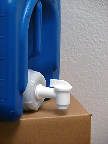 6 Gallon Oversized Samson Stackers, Blue, 8 Pack (48 Gallons), Emergency Water Storage Kit - New! - Boxed! Includes 1 Bonus Spigot