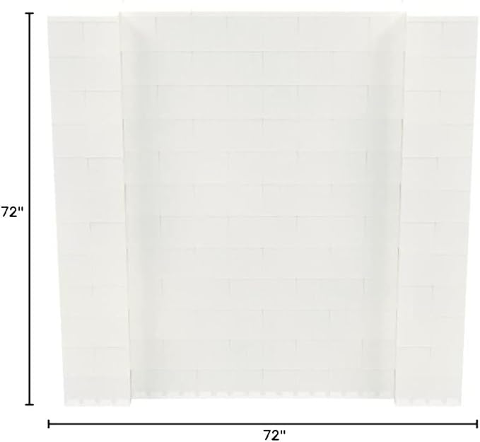 EverBlock 6' x 6' Wall Kit | Modular Building Blocks | Wall System for Building, Display & Structures | Room Divider & Partition | Easy to Connect & Reuse | Indoor & Outdoor Use | Translucent