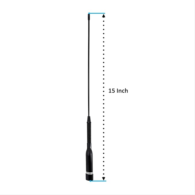 UV200 Dual Band Antenna,15 Inch Heavy-Duty Spring 144/430MHz Ham Radio Antenna, Perfect for Mobile Ham Radio Station